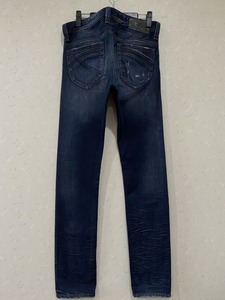 ※DIESEL ディーゼル THANAZ 0880F SLIM-SKINNY ダメージ加工デニムパンツ 未裾直 チュニジア製 28 　　 　　　 BJBJ.AA