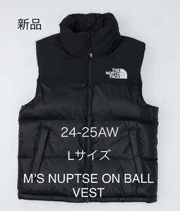 新品 L THE NORTH FACE ノースフェイス ホワイトレーベル NUPTSE ON BALL VEST ヌプシ ダウンベスト ブラック ヌプシ 