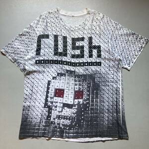 90s rush 両面print T-shirt 90年代 ラッシュ バンドTシャツ　バンT Tシャツ 半袖Tシャツ 白黒