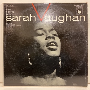 ●即決VOCAL LP Sarah Vaughan / After Hours Cl660 米盤、6eye Dg Mono サラ・ヴォーン