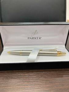 #6365 PARKER パーカー ボールペン 箱付き 筆記確認済み シルバー 筆記用具 美品