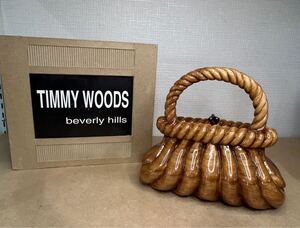 1円スタート TIMMY WOODS ティミーウッズ ビバリーヒルズ ショルダーバッグ 木のバッグ ハンドバッグ ファッション オシャレ レディース