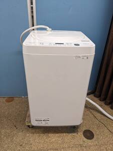 2021年製 SHARP 全自動電気洗濯機 5.5kg ES-GE5E-W 風乾燥3.0kg コンパクト OS