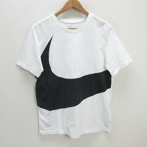 z■ナイキ/NIKE ビッグロゴプリントTシャツ AR5192【L】白/men