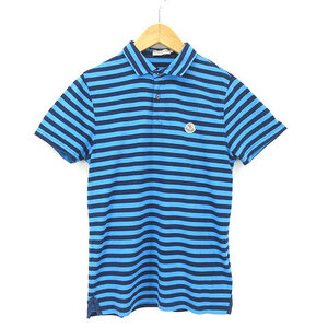 モンクレール MONCLER MAGLIA POLO MANICA マグリア ボーダー ポロシャツ S メンズ