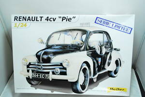 □　希少！未組立　Heller (エレール)　1/24　ルノー　4CV　” Pie ”　ポリスカー/パトカー　海外製　□