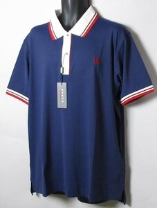 新品 オノフ/ONOFF ゴルフ　【大きいサイズ】ニット半袖シャツ/2XLサイズ/OWP151/ネイビー