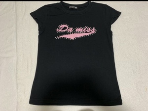 DAMISS ダミス ストレッチ Tシャツ サイズＭ 黒 ロゴ　半袖Tシャツ