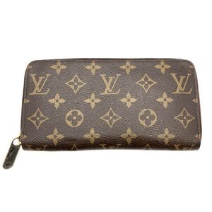 ルイヴィトン LOUIS VUITTON ジッピー・ウォレット 長財布 M42616 ブラウン ゴールド金具 CA2103