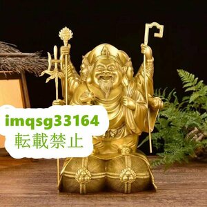 人気商品♪仏教美術 三面大黒天立像 精密細工 仏師で仕上げ品