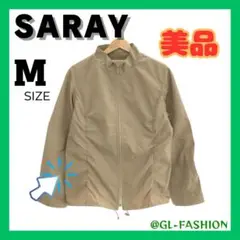 【美品】SARAY アウター ブルゾン 薄手 チャック シンプル おしゃれ 長袖