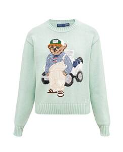 ラルフ ローレン Polo Ralph Lauren Sweter BEAR COTTON CREWNECK JUMPER ポロベア クルーネックセーター Mサイズ D891-A23