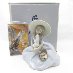 美品 LLADRO リヤドロ 6741 バニーキッス フィギュリン 2001年 限定品 置物 陶器人形 オブジェ SU9179G2