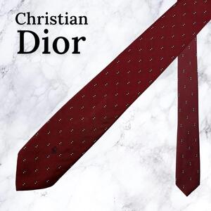 【美品・送料無料】Christian Dior ディオール ネクタイ ドット柄