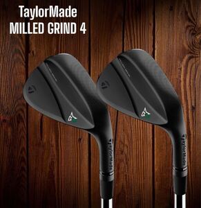 TaylorMade テーラーメイド MILLED GRIND 4 ミルドグラインド4 ブラック 2本セット 52-09 58-11