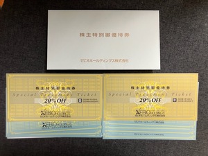 ゼビオ 　株主優待券　20%割引券～2枚、10%割引券～8枚