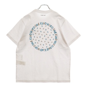 Sacai サカイ Eric Haze Circle Star T-Shirt ヘイズサークルスタークルーネック半袖Tシャツカットソー ホワイト 23-0466S