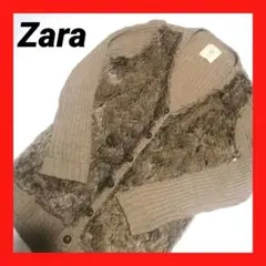 【Zara 】ザラファー ニットウェア ベージュ