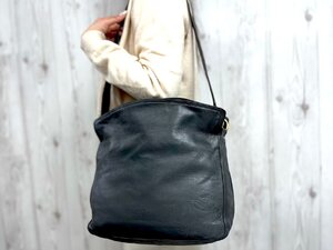 極美品 LOEWE ロエベ アナグラム ショルダーバッグ バッグ レザー グレー 78820