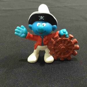 （同梱OK）スマーフ いかだに乗った海賊スマーフ Pirate Smurf on raft ミールトイ フィギュア