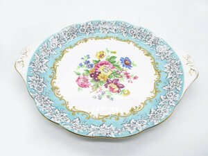 ★ROYAL ALBERT ロイヤルアルバート B.B.S/S サービスプレート Bone China Enchantment 花柄★/H