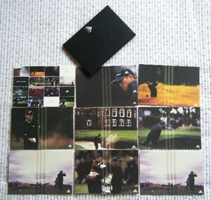 田中秀道　adidas ＆ TaylorMade　オリジナル「GOLF IS SPORT」 ポストカード ９枚　 2001 Fall&Winter Golf Collection　 ＠非売品