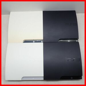 1円〜 動作品 PS3 プレステ3 本体のみ CECH-2500A 2台/3000A 2台 ブラック/ホワイト まとめて4台セット PlayStation3 SONY ソニー【40