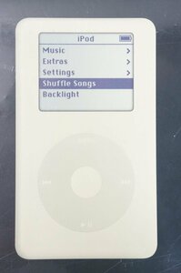 03☆【未開封】(1)Apple/アップル iPod 20GB M9282J/A ホワイト 白 デジタルオーディオプレーヤー 2004年☆993N8/b*