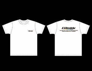 個人宅発送可能 TRUST トラスト GReddy ロゴTシャツ Tシャツ(2023) ホワイト S サイズ 文字色：ブラック (18001883)