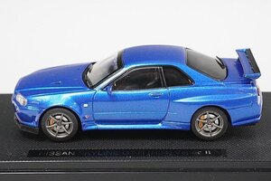 EBBRO エブロ 1/43 NISSAN 日産 スカイライン GT-R (R34) VスペックII メタリックブルー 44148