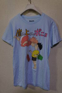 Studio Ghibli PONYO Tee size S スタジオジブリ 崖の上のポニョ Tシャツ 水色