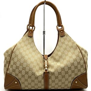 GUCCI グッチ ニュージャッキー ショルダーバッグ 肩掛け バッグ ベージュ×ブラウン レディース 124404