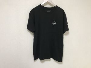 本物ソフエフシーレアルブリストルSOPH F.C.Real Bristolロゴワッペンコットン半袖Tシャツ旅行トラベルメンズSストリート黒F.C.R.B.