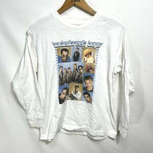 ■ 子供用 00s WINTERLAND Backstreet Boys プリント 長袖 ロングスリーブ Tシャツ ロンT M(10-12) 古着 バックストリート キッズ KIDS ■