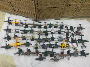 SET0604 日本陸海軍機大百科 プラモデル フィギュア 戦闘機 アシェットコレクションジャパン社製　58体 まとめ売り ジャンク品