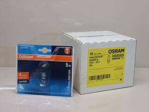 OSRAM G4 12V 5W ハロゲンランプ バルブ 電球　未使用（10個入1箱）