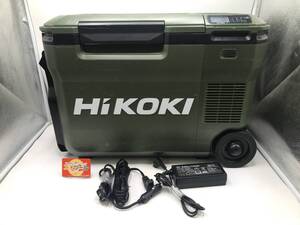 【中古品】☆HiKOKI/ハイコーキ 14.4/18Vコードレス冷温庫 フォレストグリーン UL18DBNMG [ITYJJAA08KBK]