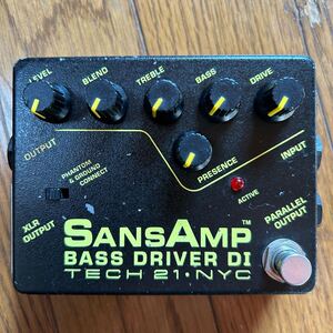 ※ジャンク リペア品 TECH21 SANSAMP BASS DRIVER DI/サンズアンプ ベースドライバー 