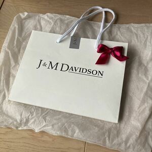 J&M Davidson ショッパー 手提げ袋 紙袋 ショップ袋 シール　リボン　付き