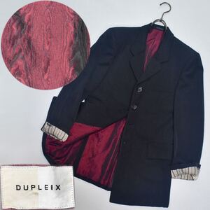 【最高傑作】80s ロカビリーコート　DUPLEX メンズビギ ウッド柄　チェスターコート DISTINGUE STYLE DUPLEIX S ターンナップカフス