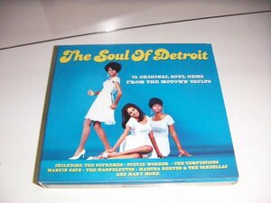 CD：The Soul Of Detroit : モータウン・アーリー・ヒッツ：3枚組75曲：マーヴィン・ゲイ：スティービー・ワンダー他