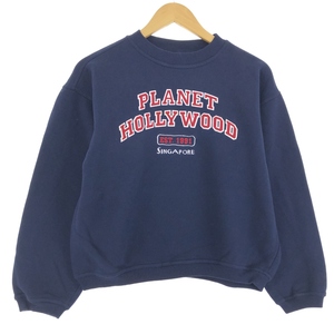 古着 90年代 PLANET HOLLYWOOD プラネットハリウッド アドバタイジング スウェットシャツ トレーナー レディースL相当 /eaa460737