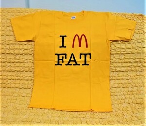 I’ｍ FAT★おもしろＴシャツ★ギャグＴシャツ★黄色★イエロー★XＬサイズ★コットン１００％★激安★