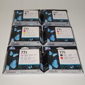 純正 HP771 プリントヘッド CE020A×2　CE018A×2　CE019A　CE017A　 NO.5949