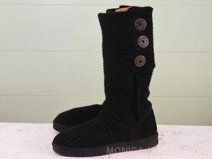 MK556◆レディース UGG オーストラリア レディースブーツ 黒 ブラック 26cm