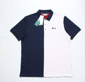 フランス製【 LACOSTE SPORT ラコステ スポーツ 】トリコロール 半袖 ポロシャツ 5 PH7670L 定価\16,000 切替 鹿の子コットン 未使用