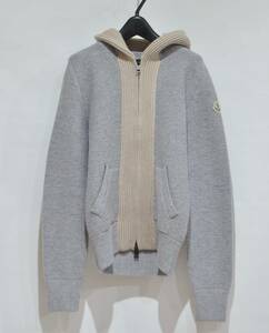 MONCLER モンクレール MAGLIONE TRICOT CARDIGAN ダブルジップ ニット パーカー S Y-323357