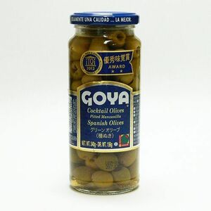 GOYA グリーンオリーブ(種抜き) 156g(内容総量340g) 非常食 保存食 長期保存