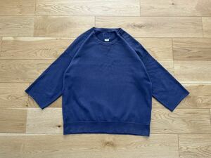 21AW visvim JUMBO SWEAT 3/4 (UNEVEN DYE) スウェット 2 NAVY