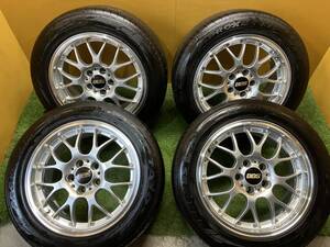 【長野発★鍛造!!★2ピース!!★N145】BBS RS-GT RS940H 8×17 5/114.3＋40 / トーヨー 225/55-17 軽量 FORGED 廃番サイズ 格安☆売切